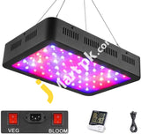 Wakyme 600W Led Grow Light Full Spectrum Double Switch For Indoor Plants Vegetable And Flowers -