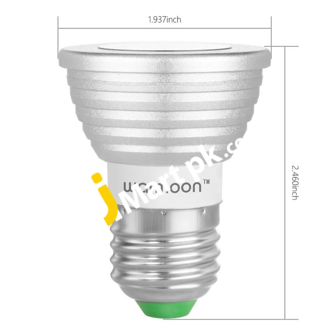 Warmoon Rgb Led Spotlight Bulb With 24-Key Ir Remote Control 3W Color Changing Light E26/E27 Base