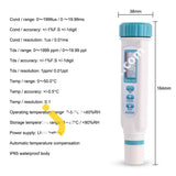 Water Quality Meter Portable Pen Type Conductivity Meter/Tester Az8361 High Precision Tds Detection