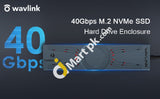 Wavlink Thunderbolt 3 Pcle M.2 Nvme Ssd Enclosure Usb C 40Gbps Transmission Aluminum - Imported From