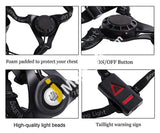 West Biking Super Bright Wearable Led Night Running Light With Adjustable Strap Usb Rechargeable