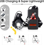 West Biking Super Bright Wearable Led Night Running Light With Adjustable Strap Usb Rechargeable