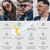 Wgp Smart Audio Sunglasses (2Nd Gen) Open Ear Speaker With Bluetooth Connectivity Ace Round Square