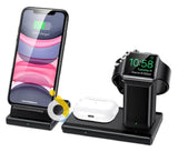 3 In 1 Wireless Charging Station 15W For Iphone/Airpods/Apple Watch Fast Stand - Imported From Uk