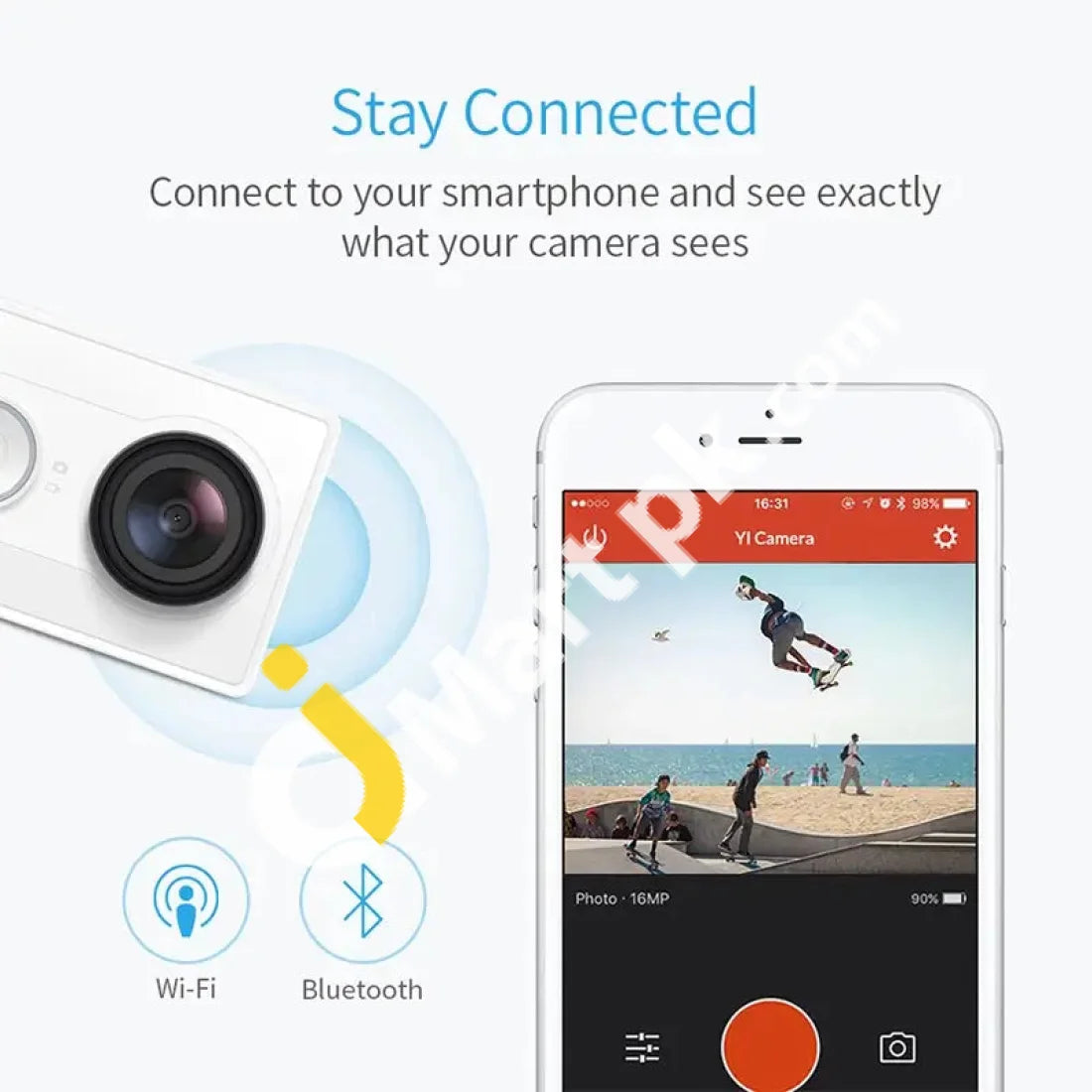 Xiaomi yi hot sale 1080p action camera