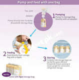 Yunbaby Dual Intelligent Electric Breast Pump With 5 Storage Milk Bags & Sd Slot - Imported From Uk