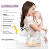Yunbaby Dual Intelligent Electric Breast Pump With 5 Storage Milk Bags & Sd Slot - Imported From Uk