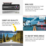 Zerogogo Wifi Wireless Dash Cam Fhd 1080P With Sony Sensor 150° Wide Angle Magnetic Bracket Night