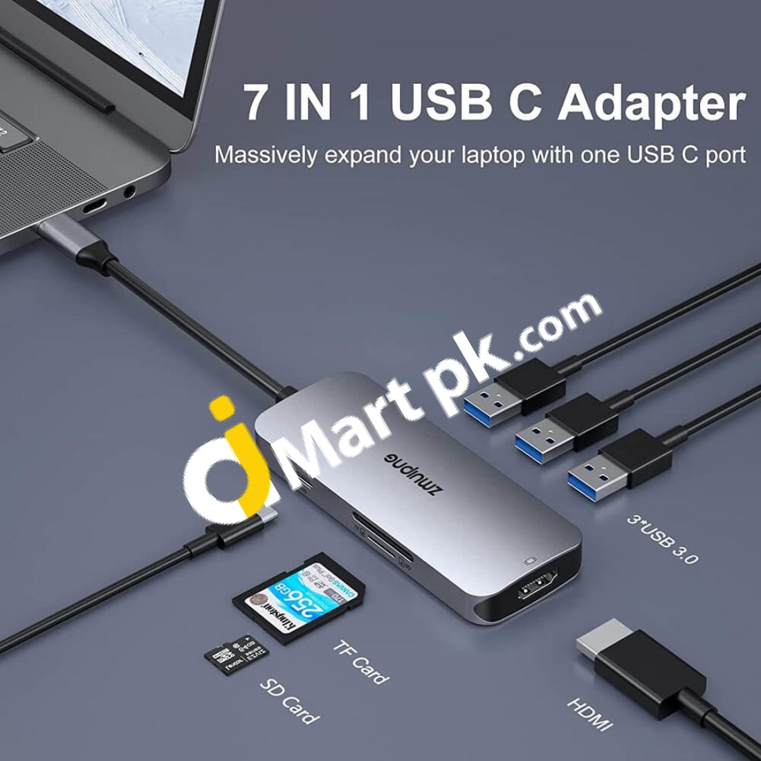 NEW UGREEN Hub USB-C to HDMI USB-A x2 3.5mm Audio PD 100W For iPad Pro  2021/2020