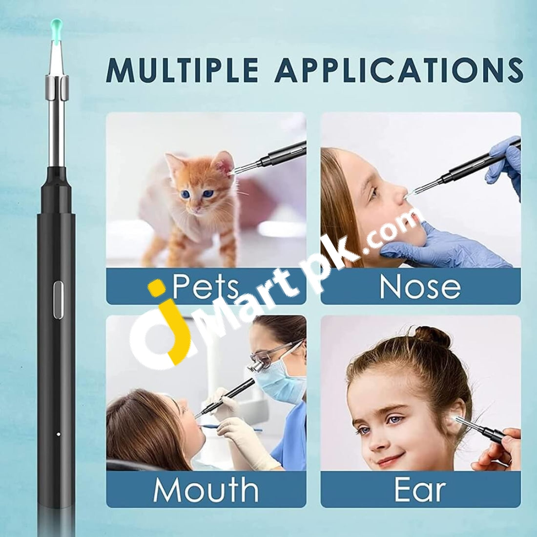 Multifunctional 5.5mm Ear Cleaning Endoscope Camera with Adajustable 6 LED  Light HD Endoscope Camera Visual Ear Nose Mouth Otoscope Camera Ear Wax  Cleaning Tool
